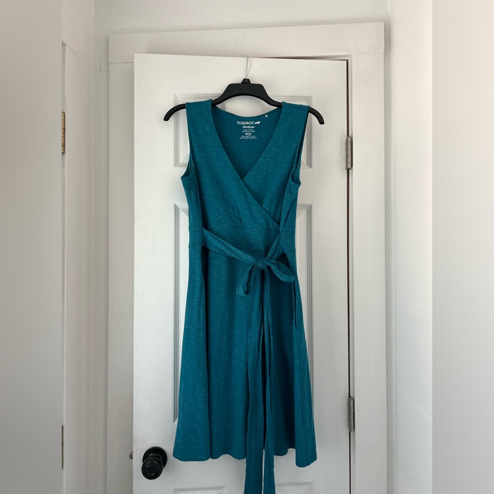 Toad & Co Cue Wrap Sleeveless Dress size Medium